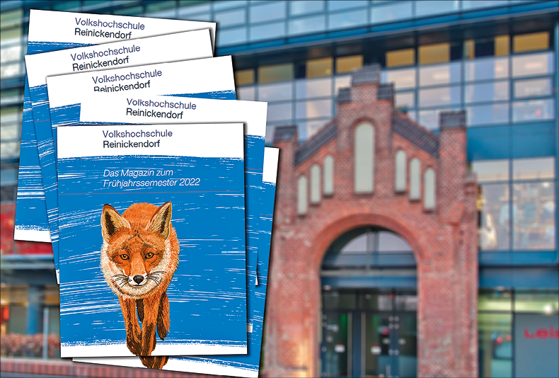 Prospekt und Gebäude der Volkshochschule