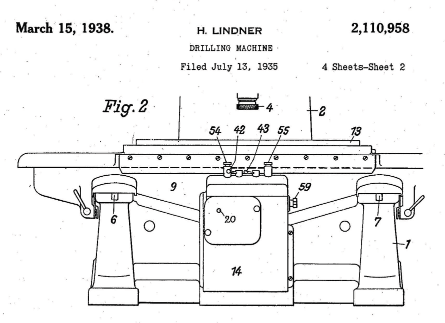 Skizze einer Maschine